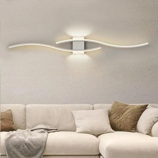 Modern LED Wall Light – Dimmable Aluminum Wall Lamp for Bedroom & Living Room