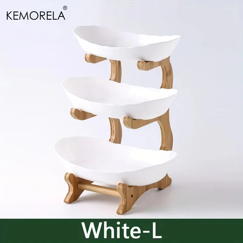 Modern 2/3-Tier Stackable Fruit & Snack Serving Stand