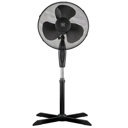 40cm Standing Floor Fan – 3-Speed Quiet Cooling with Height Adjustment