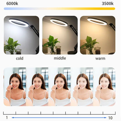 Studio-Grade Video Ring Light for YouTube, Streaming & Selfie