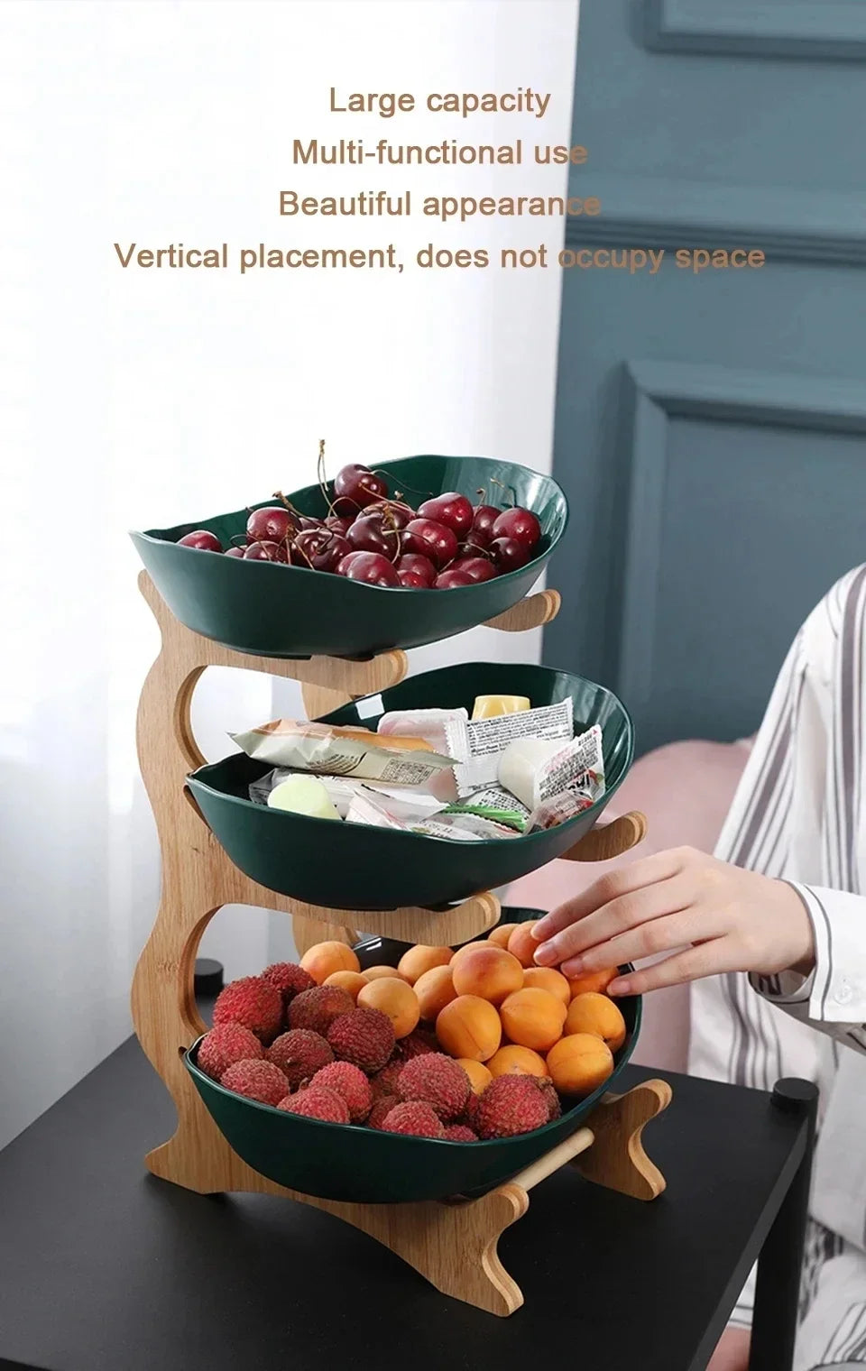 Modern 2/3-Tier Stackable Fruit & Snack Serving Stand