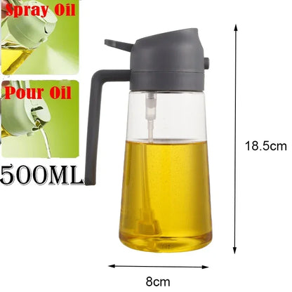 2-in-1 Kitchen Oil Spray & Pour Bottle – Multi-Purpose Oil Dispenser for Cooking & Air Frying
