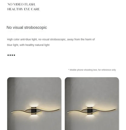 Modern LED Wall Light – Dimmable Aluminum Wall Lamp for Bedroom & Living Room