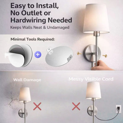 Rechargeable Wireless LED Wall Lamp – Remote Controlled Stick-On Light