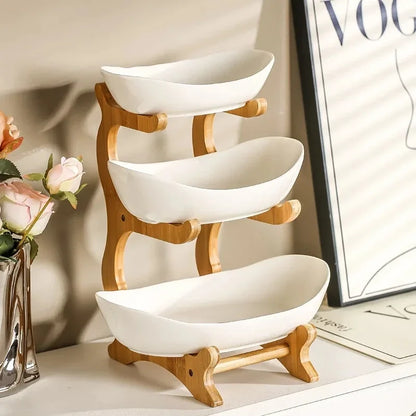 Modern 2/3-Tier Stackable Fruit & Snack Serving Stand