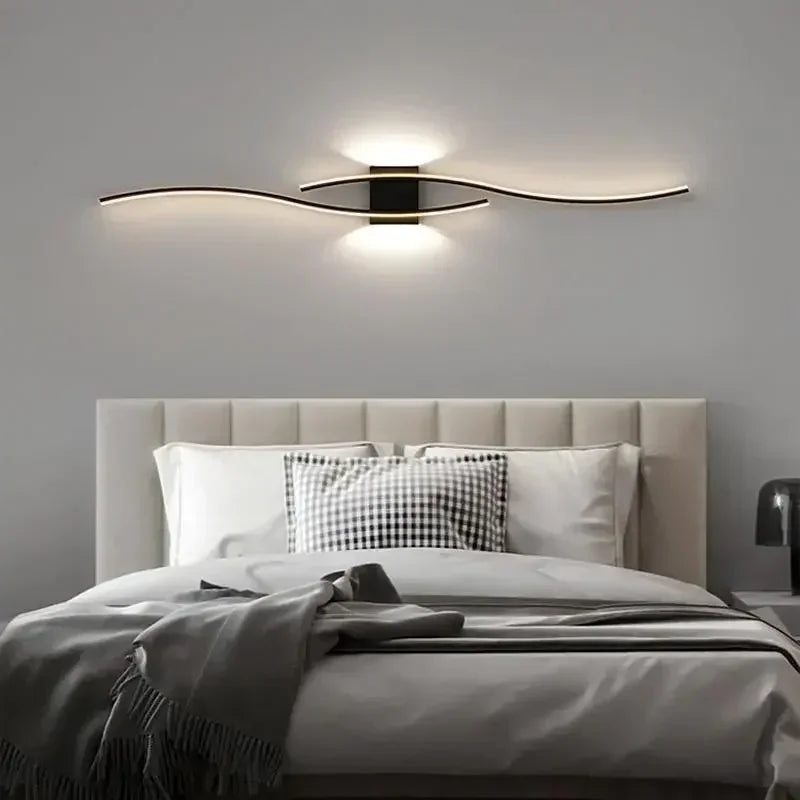 Modern LED Wall Light – Dimmable Aluminum Wall Lamp for Bedroom & Living Room
