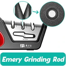 4-in-1 Kitchen Knife & Scissor Sharpener – Professional Diamond & Ceramic System