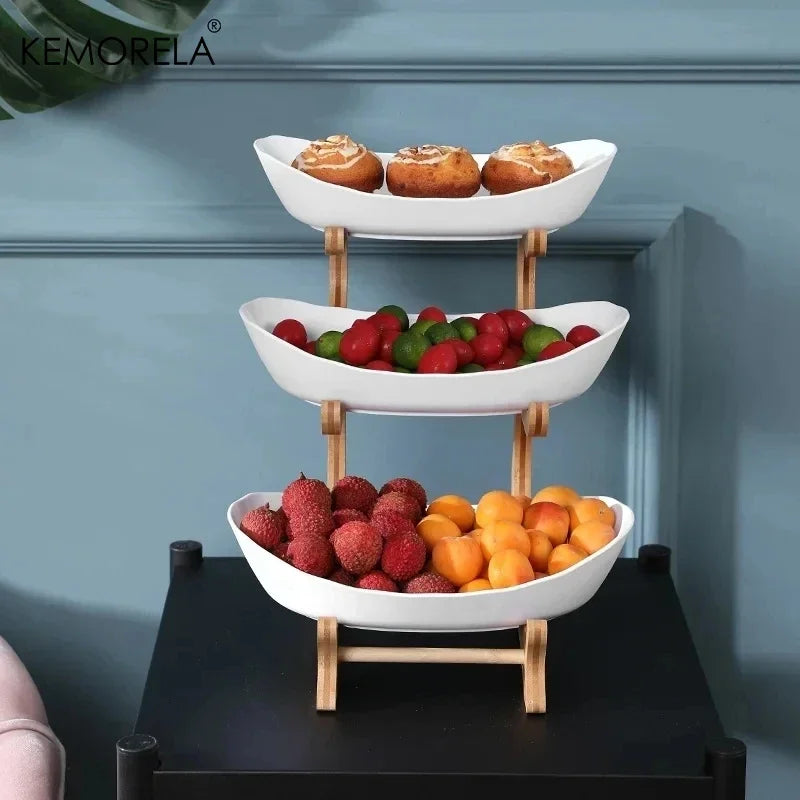 Modern 2/3-Tier Stackable Fruit & Snack Serving Stand