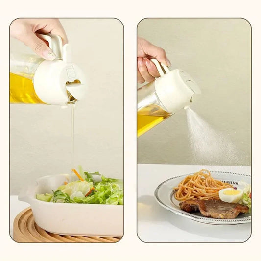 2-in-1 Kitchen Oil Spray & Pour Bottle – Multi-Purpose Oil Dispenser for Cooking & Air Frying