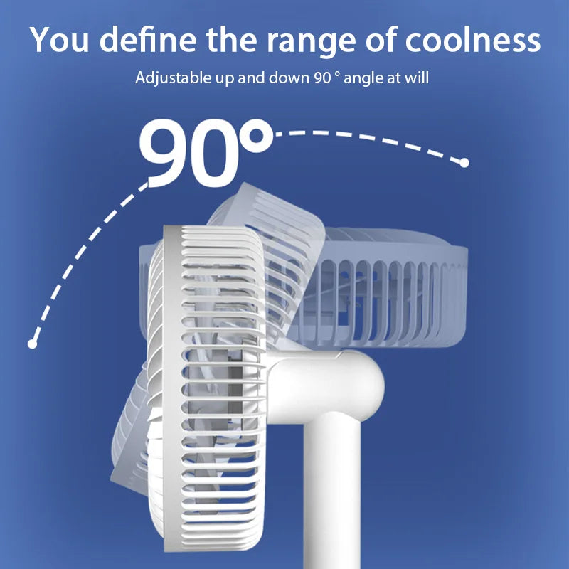 Compact Quiet Electric Fan for Office & Dormitory – USB Powered