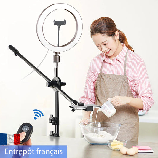 Studio-Grade Video Ring Light for YouTube, Streaming & Selfie