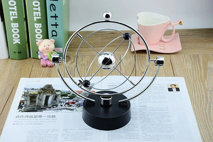 Galaxy Magnetic Perpetual Motion Pendulum – Rotating Earth Desk Decor