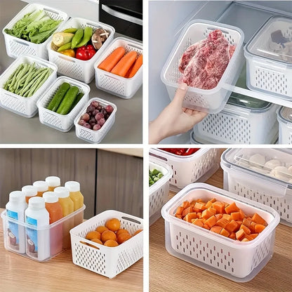 Fresh-Keeping Produce Containers – 9-Piece Kitchen Organizer Set
