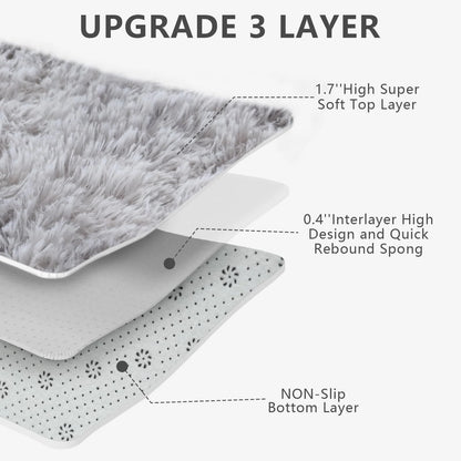 Ultra-Soft Plush Area Rug – Non-Slip Carpet for Bedroom & Living Room