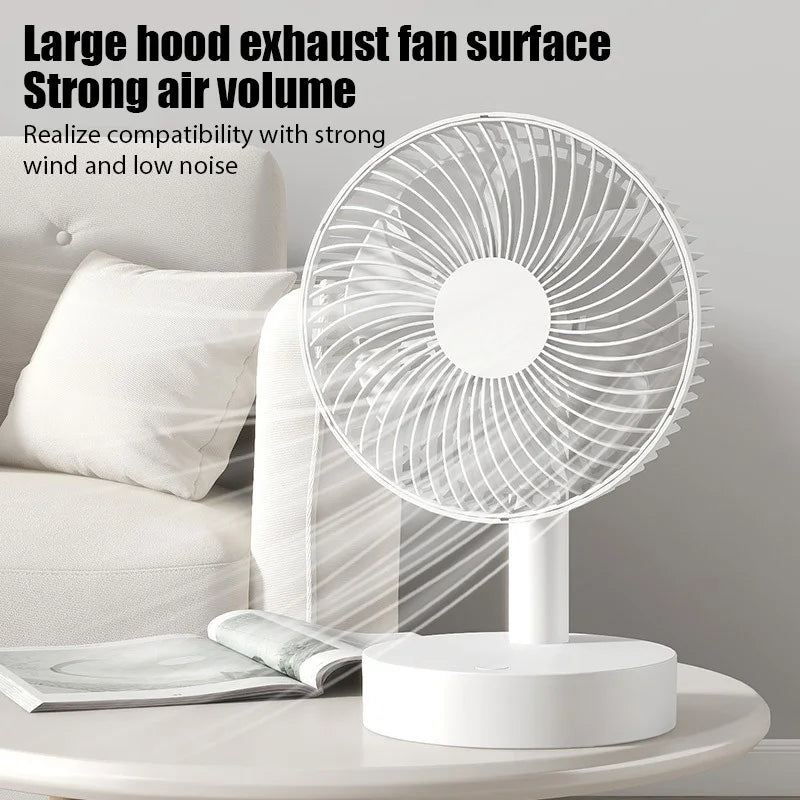 Compact Quiet Electric Fan for Office & Dormitory – USB Powered