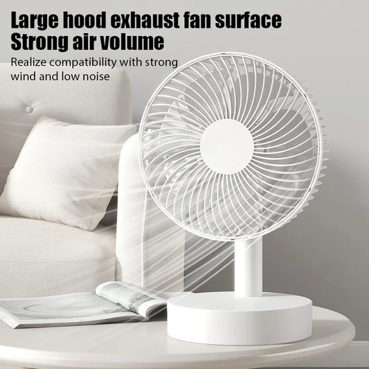 Compact Quiet Electric Fan for Office & Dormitory – USB Powered