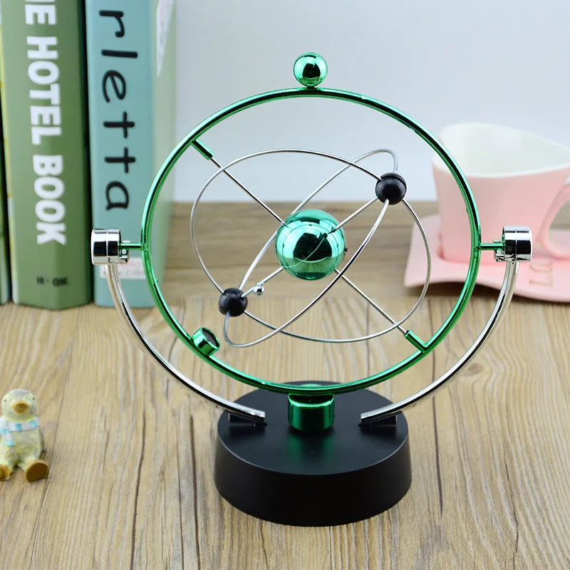Galaxy Magnetic Perpetual Motion Pendulum – Rotating Earth Desk Decor
