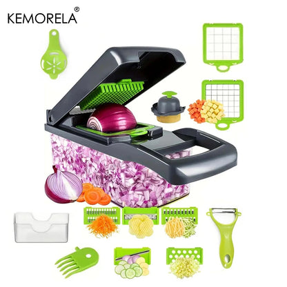 16-in-1 Multifunctional Vegetable Chopper – Slicer, Dicer & Grater