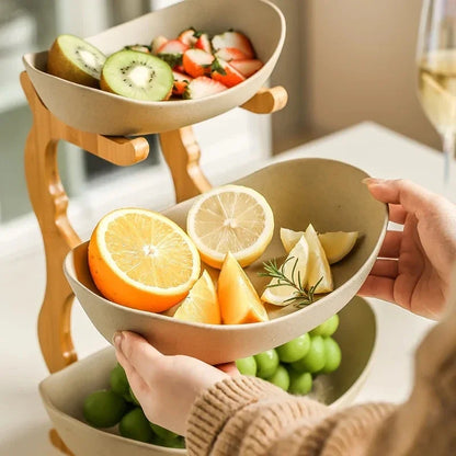 Modern 2/3-Tier Stackable Fruit & Snack Serving Stand