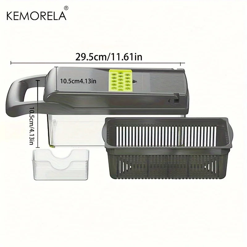 16-in-1 Multifunctional Vegetable Chopper – Slicer, Dicer & Grater