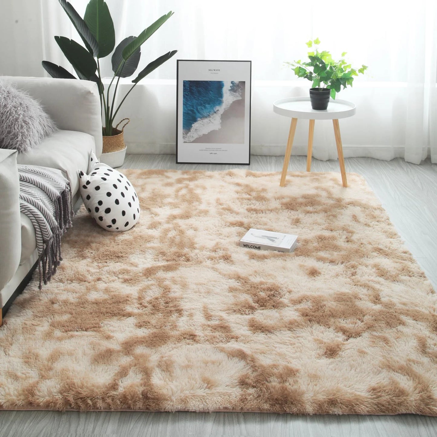 Ultra-Soft Plush Area Rug – Non-Slip Carpet for Bedroom & Living Room