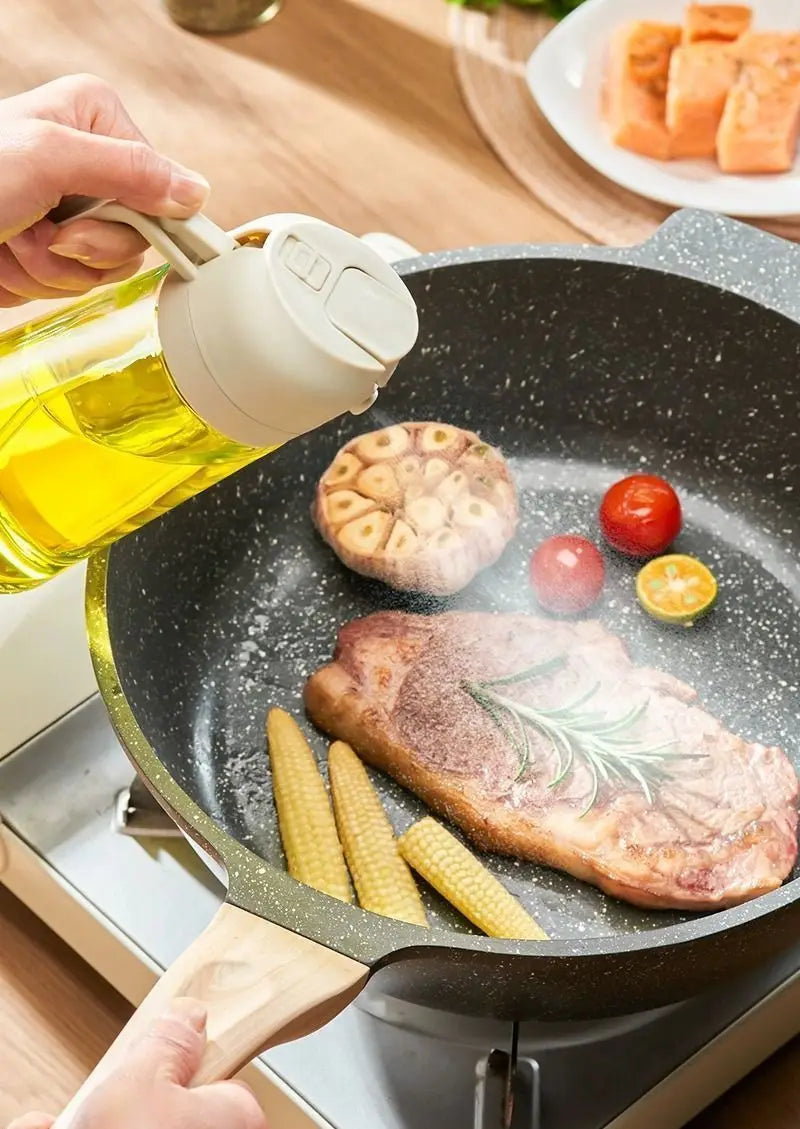 2-in-1 Kitchen Oil Spray & Pour Bottle – Multi-Purpose Oil Dispenser for Cooking & Air Frying