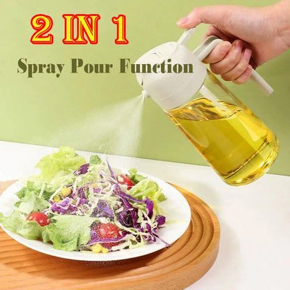 2-in-1 Kitchen Oil Spray & Pour Bottle – Multi-Purpose Oil Dispenser for Cooking & Air Frying