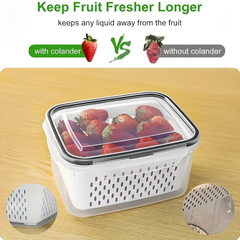 Fresh-Keeping Produce Containers – 9-Piece Kitchen Organizer Set