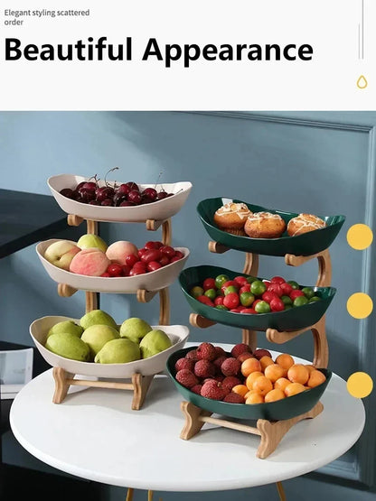 Modern 2/3-Tier Stackable Fruit & Snack Serving Stand