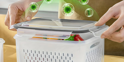 Fresh-Keeping Produce Containers – 9-Piece Kitchen Organizer Set