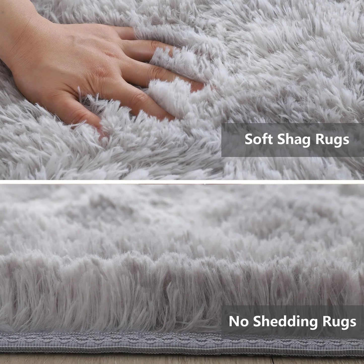 Ultra-Soft Plush Area Rug – Non-Slip Carpet for Bedroom & Living Room