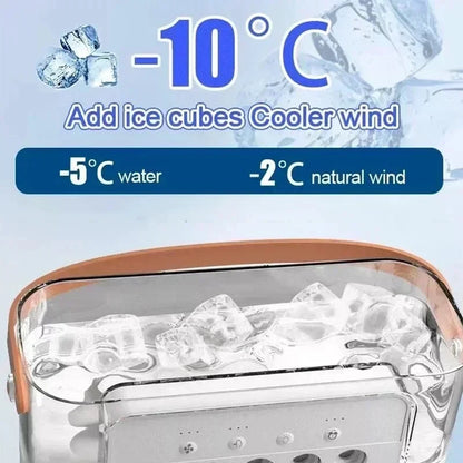 Multifunctional Desktop Air Conditioner Fan – 3-Speed Cooling & Humidifying