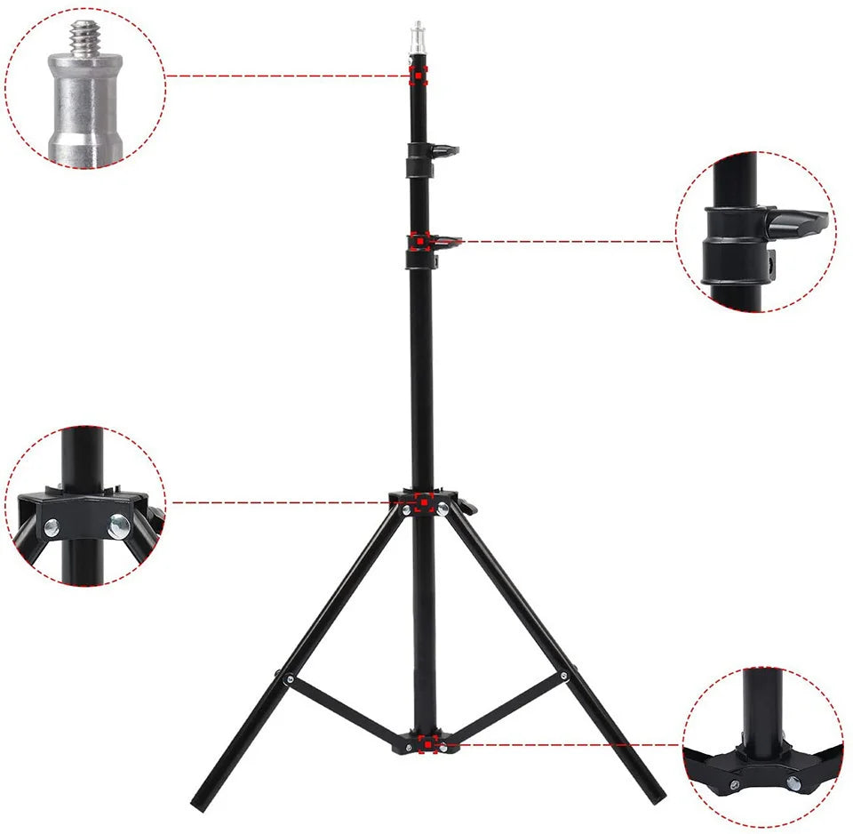 Studio-Grade Video Ring Light for YouTube, Streaming & Selfie