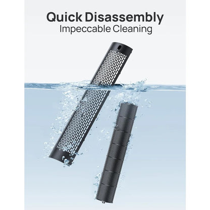 Ultra-Quiet Bladeless Tower Fan – 9-Speed Oscillating Floor Fan with Remote & Smart Cooling