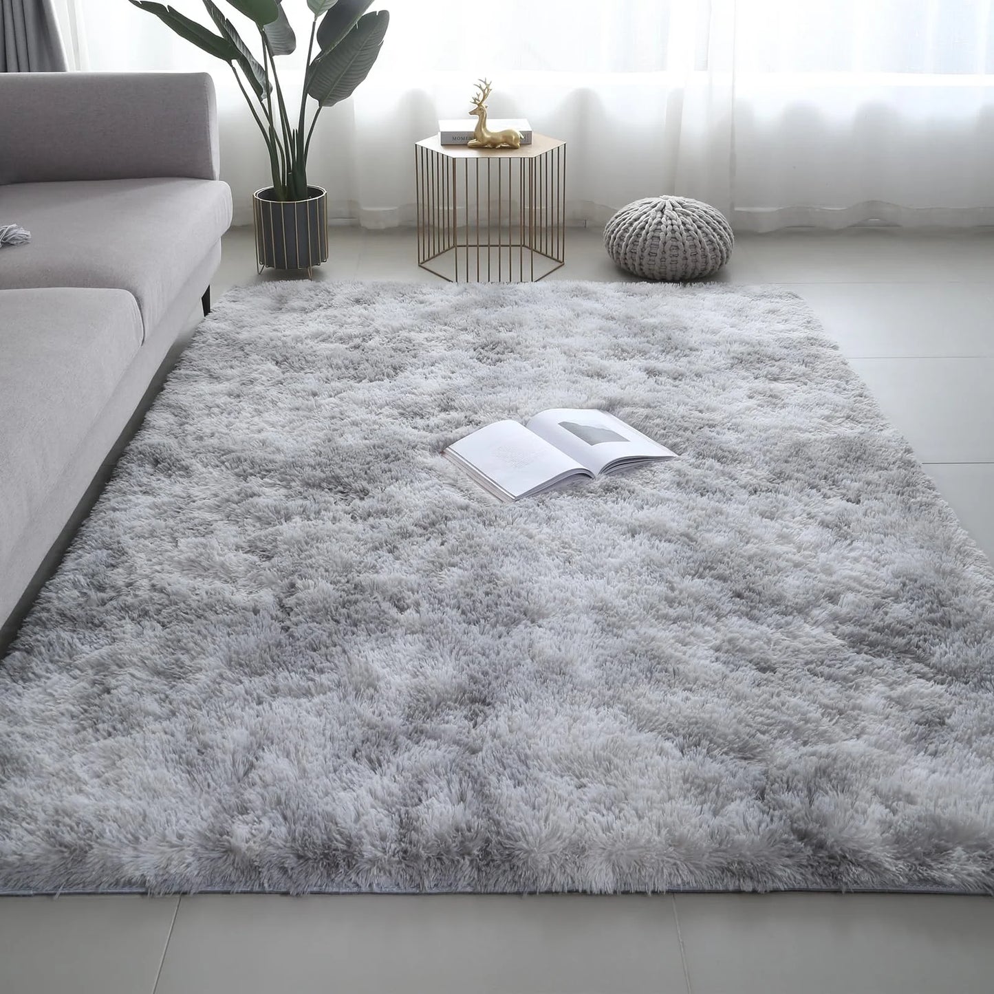 Ultra-Soft Plush Area Rug – Non-Slip Carpet for Bedroom & Living Room