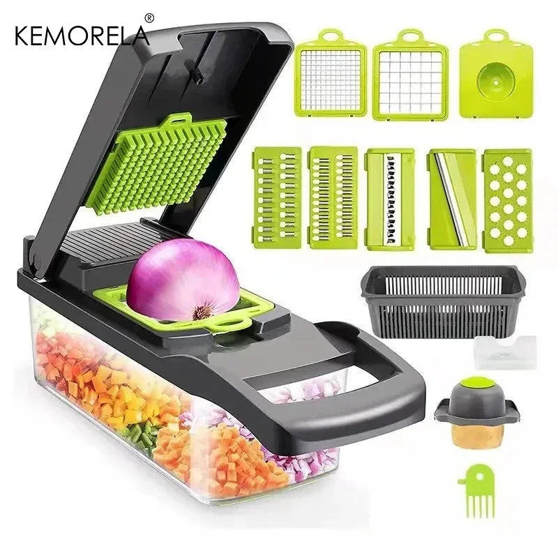 16-in-1 Multifunctional Vegetable Chopper – Slicer, Dicer & Grater