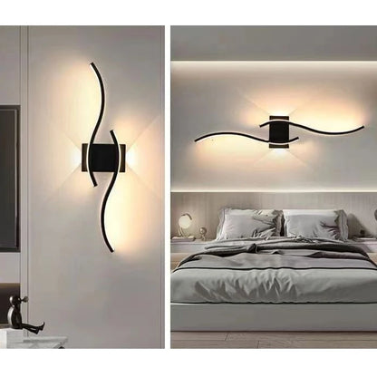 Modern LED Wall Light – Dimmable Aluminum Wall Lamp for Bedroom & Living Room