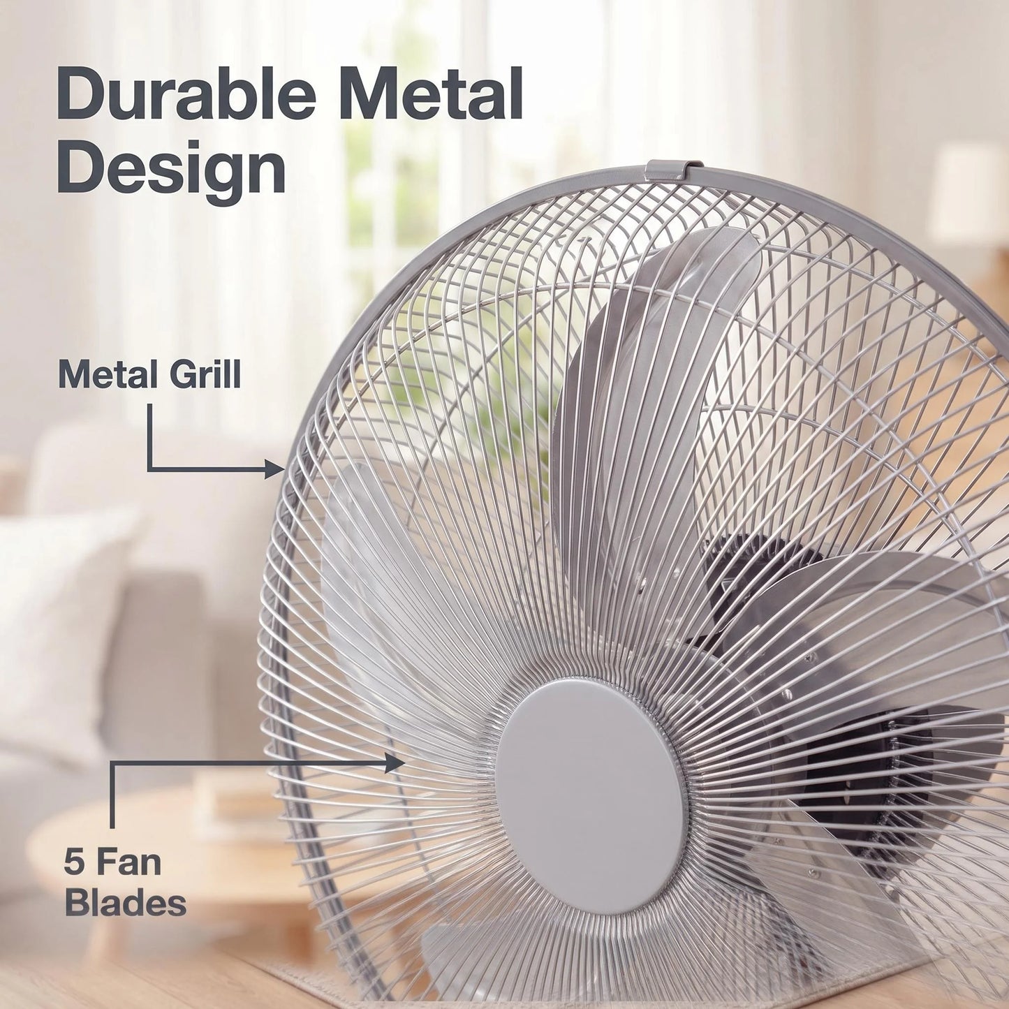 Powerful 65W Turbo Pedestal Fan – Industrial Grade 3-Speed Metal Air Circulator
