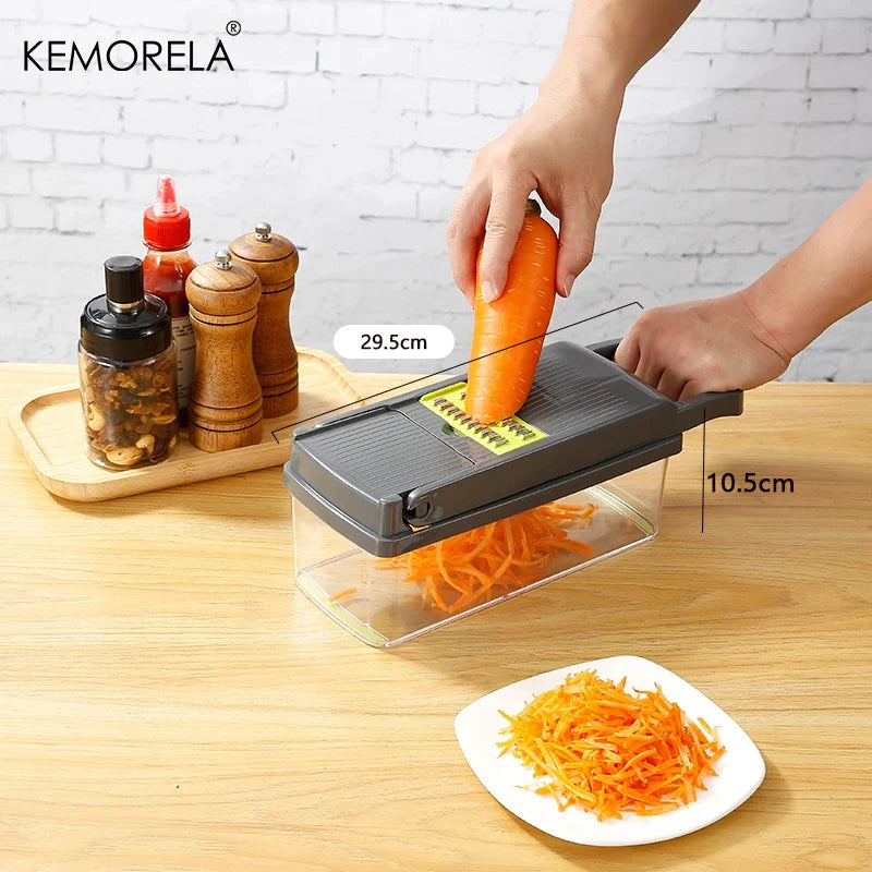 16-in-1 Multifunctional Vegetable Chopper – Slicer, Dicer & Grater